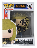 Rick Savage Def Leppard Signed Autograph Funko Pop Rocks #148 PSA/DNA COA