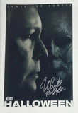 Nick Castle Signed Halloween 2018 11x17 Movie Poster Photo Michael Myers BAS COA