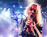 Michael Starr Signed Autographed 8x10 Photo STEEL PANTHER Singer Ralph Saenz COA