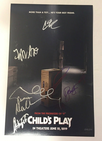 Child's Play 2019 Signed Autograph 11X17 Poster Cast Gabriel Bateman +7 COA