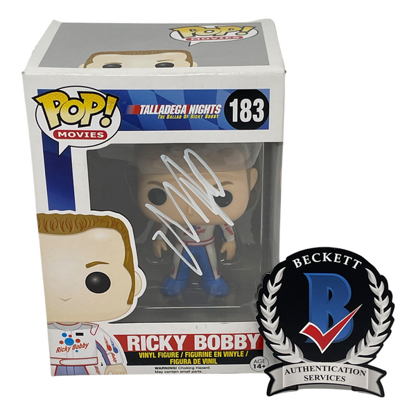 Will Ferrell Signed Autograph Ricky Bobby Funko Pop Talladega Nights Beckett COA