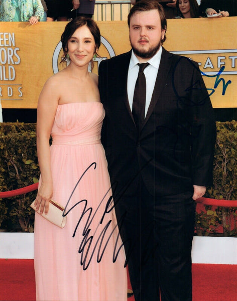 John Bradley & Sibel Kekilli Signed Autograph 8x10 Photo GAME OF THRONES COA VD