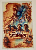 THE GOONIES Cast Signed 11x17 Poster Richard Donner Jeff Cohen Robert Davi COA