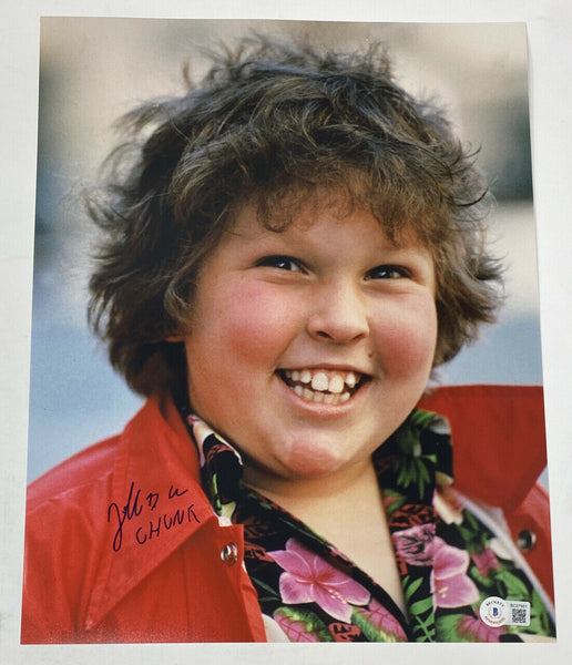 Jeff Cohen Signed Autographed 11x14 Photo The Goonies Chunk Beckett COA