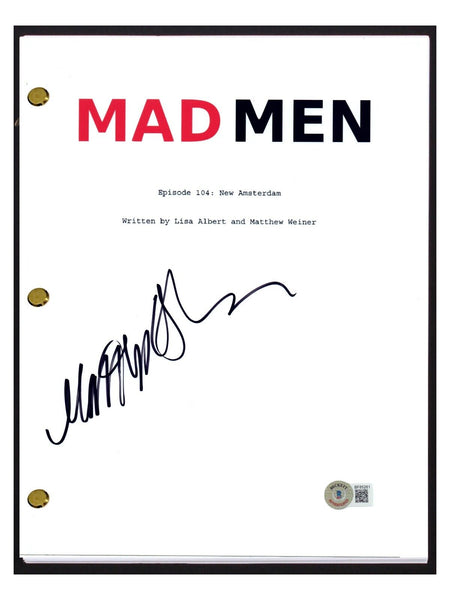 Matthew Weiner Signed Autograph Mad Men Pilot Script Screenplay Beckett COA