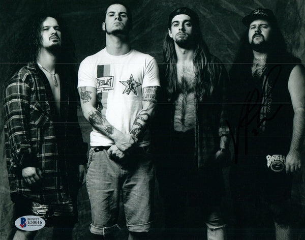Vinnie Paul Signed Autograph 8x10 Photo PANTERA & HELLYEAH Drummer Beckett COA