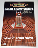 Ralph Macchio Signed The Karate Kid Tournament 11x17 Poster Beckett BAS COA