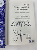 Sam Heughan Graham McTavish Signed Clanlands Almanac Book Outlander Beckett COA