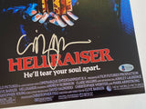 Clive Barker Signed Autographed Hellraiser 11x17 Movie Poster Photo Beckett COA