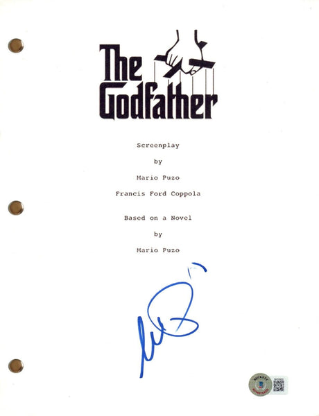 Al Pacino Signed Autograph The Godfather Movie Script Screenplay Beckett COA