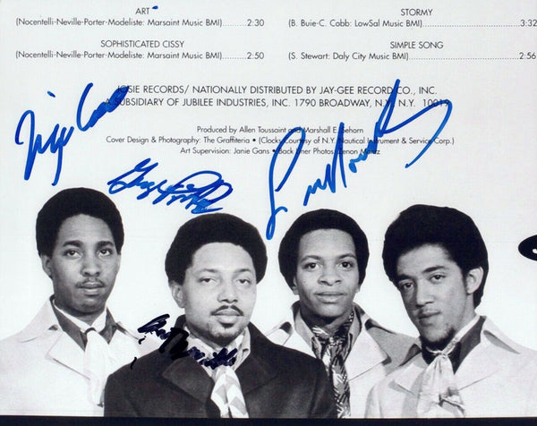 The Meters Band Signed 8X10 Photo x4 Nocentelli Porter Jr Modeliste Neville COA