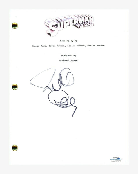 Richard Donner Signed Autographed SUPERMAN The Movie Script ACOA COA