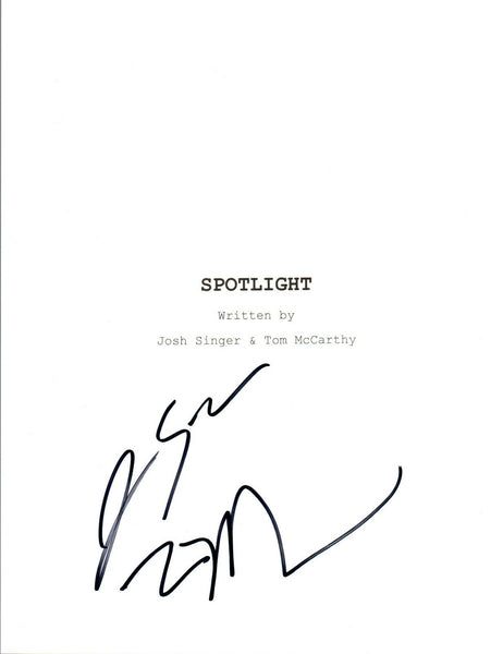 Josh Singer & Tom McCarthy Signed Autographed SPOTLIGHT Full Movie Script COA