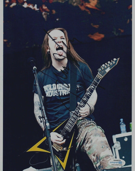 Alexi Laiho Signed Autographed 8x10 Photo Children of Bodom ACOA COA