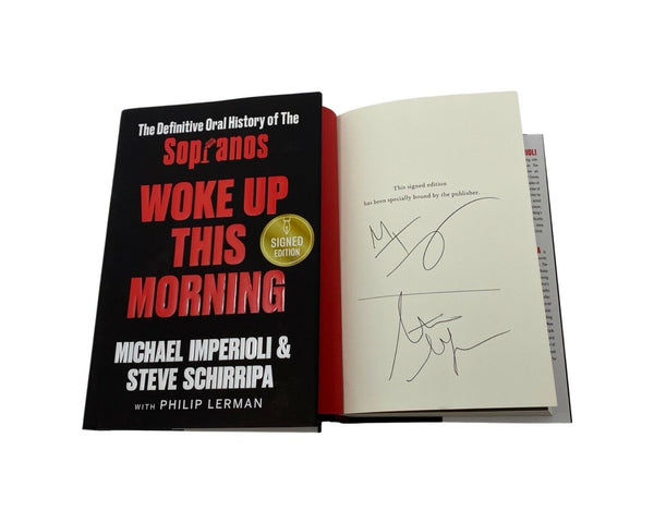 Woke Up This Morning The Sopranos Signed HC Book Michael Imperioli Schirripa COA