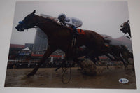 Mike Smith Signed Autographed 11x14 Photo JUSTIFY JOCKEY Triple Crown BAS COA