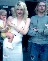 Courtney Love Signed Autographed 8x10 Photo with Kurt Cobain Nirvana PSA/DNA COA