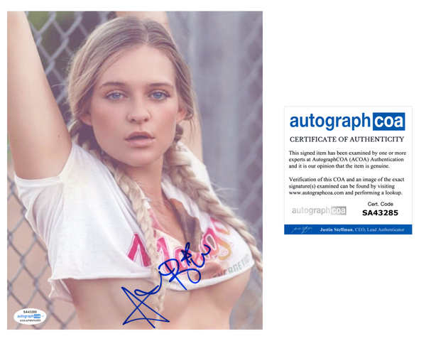 Ashley Bissell Signed Autographed 8x10 Photo Sexy Model ACOA COA