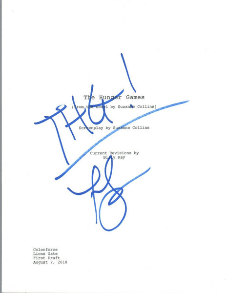 Francis Lawrence Signed Autographed THE HUNGER GAMES Screenplay Script COA