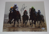 Mike Smith Signed Autographed 11x14 Photo JUSTIFY JOCKEY Triple Crown BAS COA