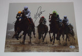 Mike Smith Signed Autographed 11x14 Photo JUSTIFY JOCKEY Triple Crown BAS COA