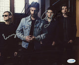 X Ambassadors Full Band Signed Autograph 8x10 Photo Sam Harris x4 ACOA COA