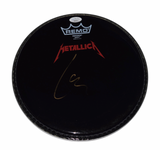 Lars Ulrich Signed Autographed 10" Drumhead Metallica Drummer JSA COA