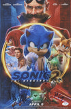 Sonic The Hedgehog 2 Cast Signed 11x17 Poster Idris Elba Jeff Fowler x3 ACOA COA