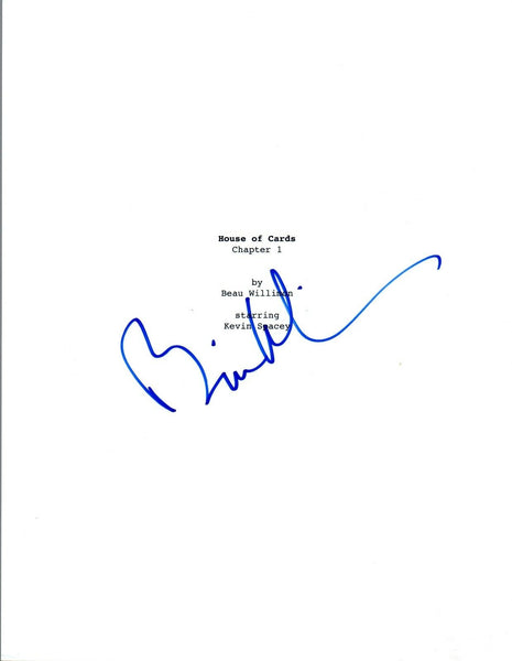 Beau Willimon Signed Autographed HOUSE OF CARDS Pilot Episode Script COA VD