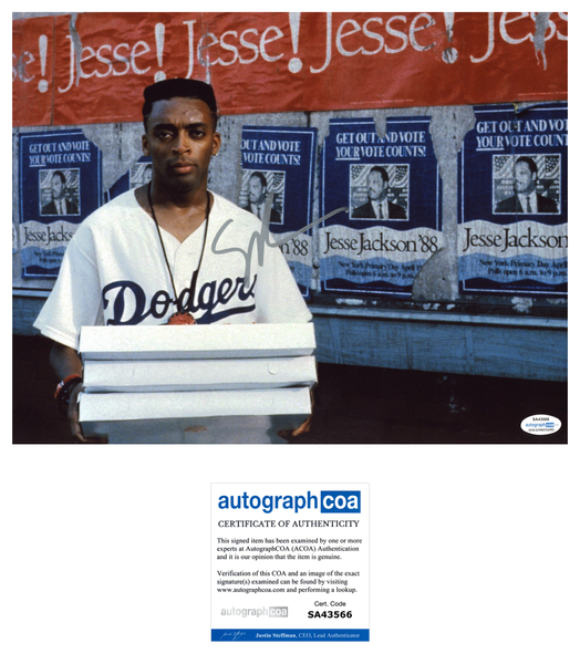 Spike Lee Signed Autographed 11x14 Photo Do The Right Thing Director ACOA COA