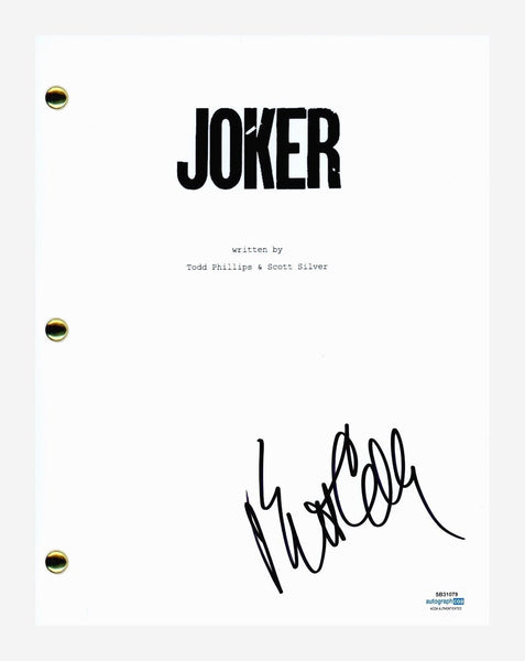 Brett Cullen Signed Autographed Joker Movie Script Full Screenplay ACOA COA