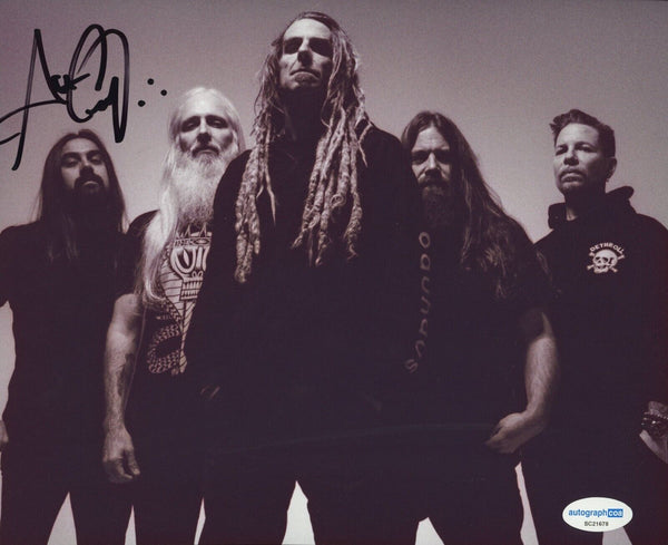 Art Cruz Signed Autograph 8x10 Photo Lamb of God Metal Drummer Prong ACOA COA