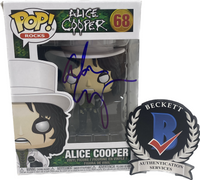 Alice Cooper Signed Autographed Funko Pop Rocks Figure #68 Beckett BAS COA