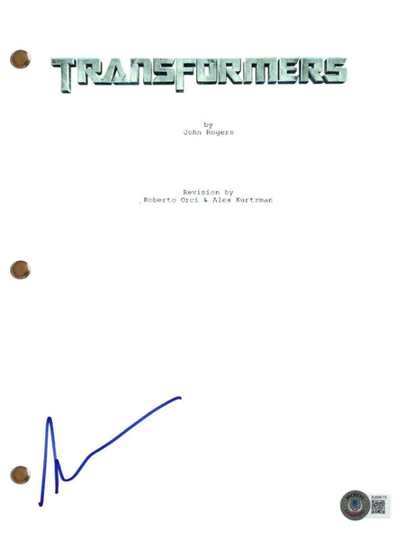 Alex Kurtzman Signed Autograph Transformers Movie Script Screenplay Beckett COA