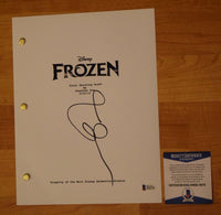 Idina Menzel Signed Autographed Frozen Movie Script Screenplay Beckett BAS COA