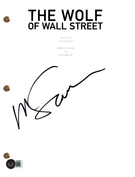 Martin Scorsese Signed Autograph The Wolf of Wall Street Movie Script BAS COA