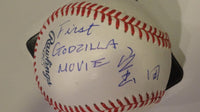 Akira Takarada Signed Autographed MLB Baseball Original Japanese Godzilla Actor