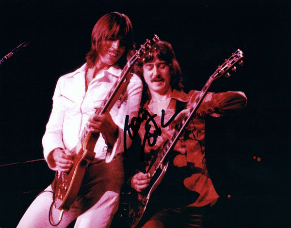 BARRY GOUDREAU BOSTON BAND SIGNED AUTOGRAPHED 8X10 PHOTO w/ Tom Scholz