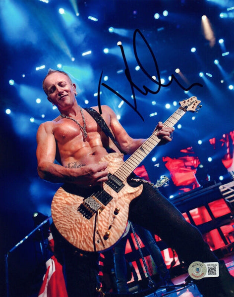 Phil Collen Signed Autographed 8x10 Photo Def Leppard Guitarist Beckett COA