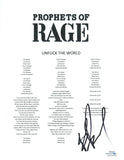 B-Real Signed Autographed Prophets of Rage UnF The World Lyric Sheet ACOA COA
