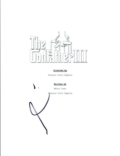 Al Pacino Signed Autographed THE GODFATHER PART III 3 Movie Script COA