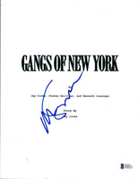 Martin Scorsese Signed Autograph GANGS OF NEW YORK Movie Script Beckett BAS COA