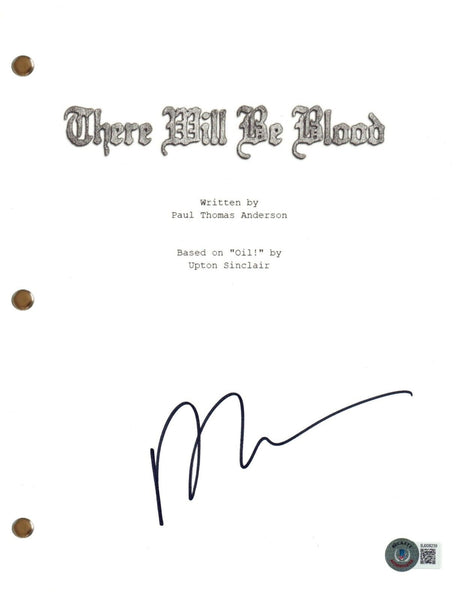Paul Thomas Anderson Signed Autograph There Will Be Blood Script Beckett COA