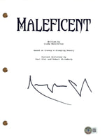 Angelina Jolie Signed Autograph Maleficent Movie Script Screenplay Beckett COA