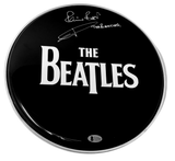 Pete Best Signed Autographed 12" Drumhead The Beatles Drummer Beckett COA