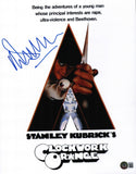 Malcolm McDowell Signed Autograph 11x14 Photo A Clockwork Orange Beckett COA