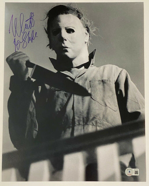 Nick Castle Signed Autographed 11x14 Photo Halloween Michael Myers Beckett COA