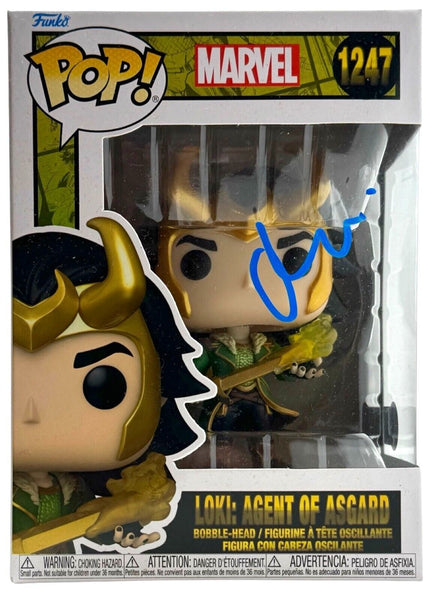 Matt Damon Signed Funko Pop Loki Agent of Asgard Thor Avengers Autograph BAS COA