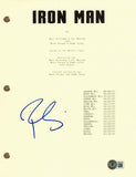 Robert Downey Jr Signed Autograph Iron Man Movie Script Full Screenplay BAS COA