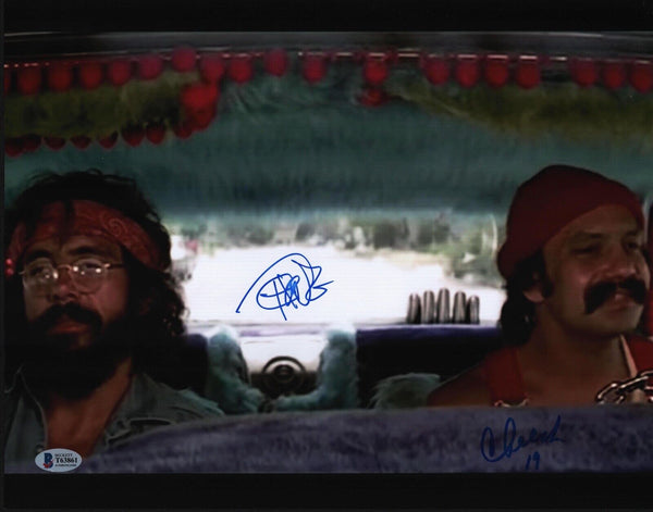 Cheech Marin & Tommy Chong Signed Autograph 11x14 Photo Up In Smoke Beckett COA